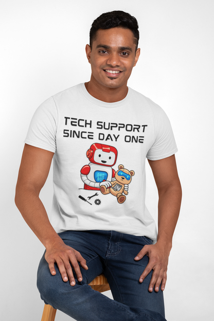 Tech Support DADBot Design - Unisex Softstyle T-Shirt