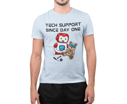 Tech Support DADBot Design - Unisex Softstyle T-Shirt