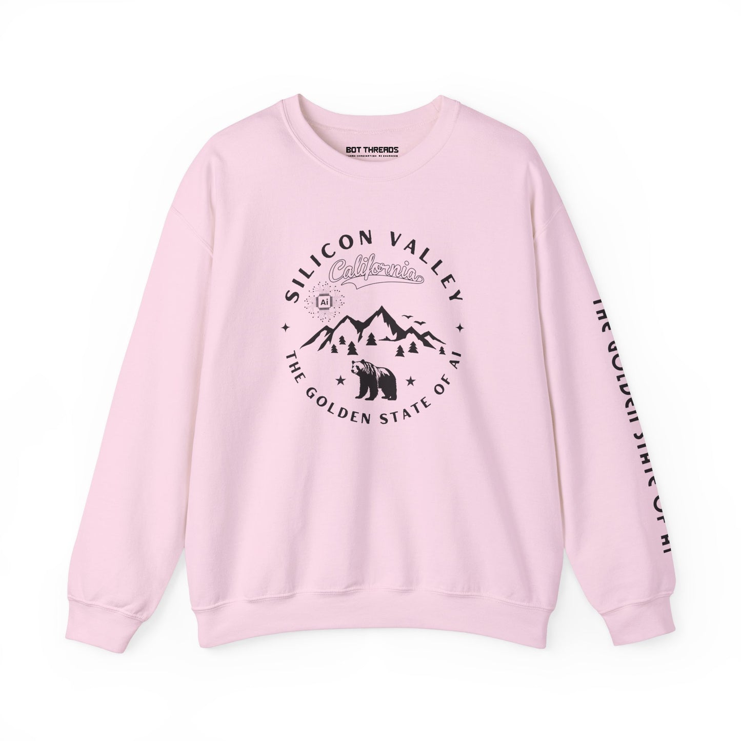 Silicon Valley CA The Golden State of AI - Crewneck Unisex Sweatshirt