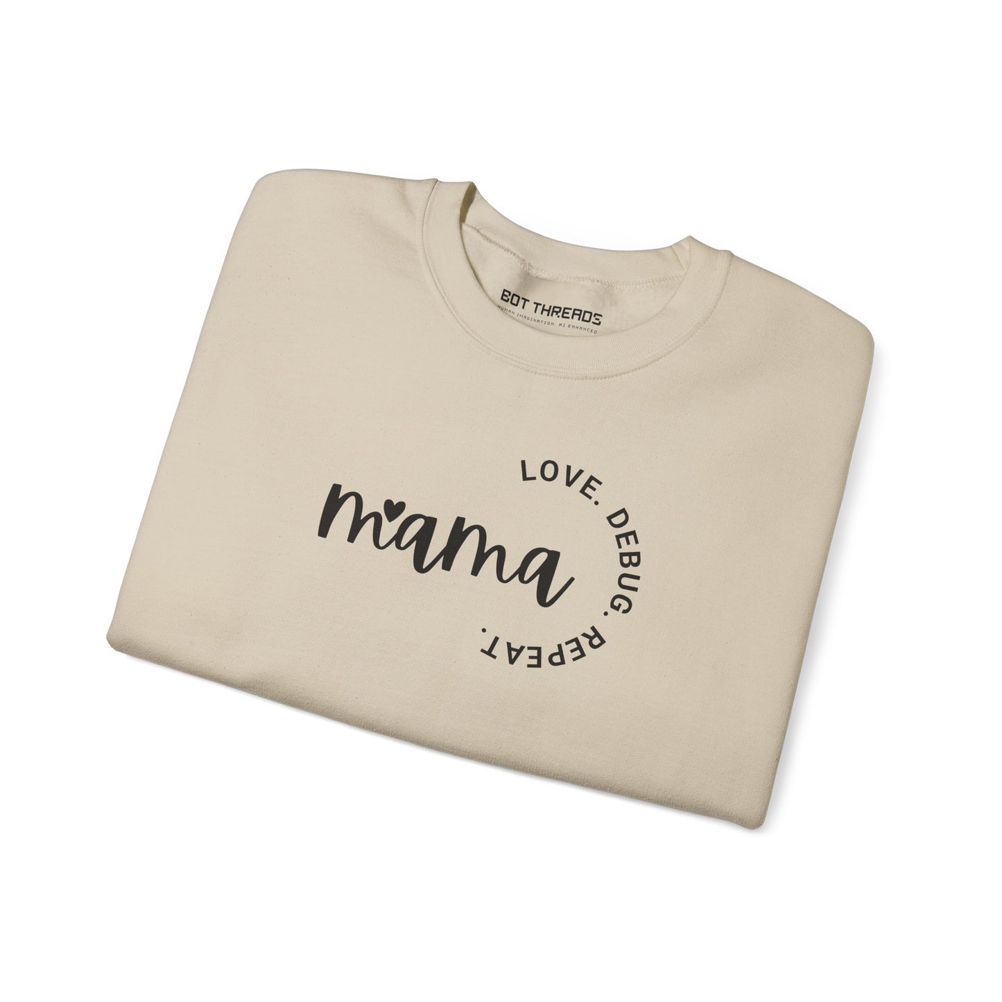 Love. Debug. Repeat. - Cozy Crewneck Sweatshirt
