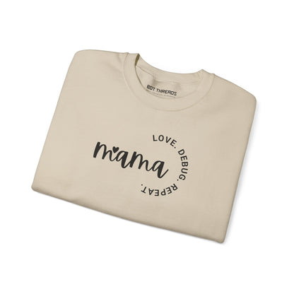 Love. Debug. Repeat. - Cozy Crewneck Sweatshirt