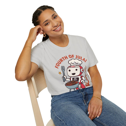 Fourth of July AI Tech Unisex T-Shirt