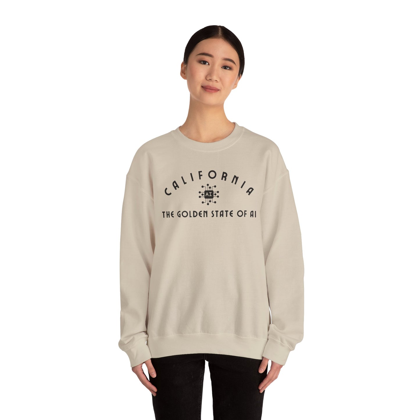 California The Golden State of AI - Crewneck Sweatshirt