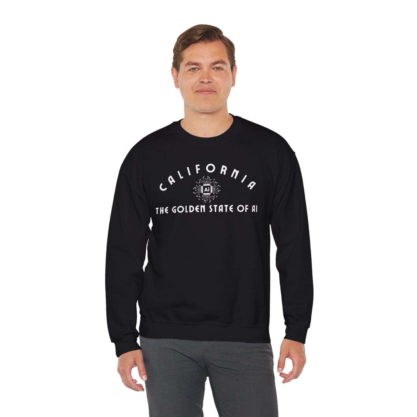 California The Golden State of AI - Crewneck Sweatshirt