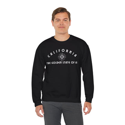 California The Golden State of AI - Crewneck Sweatshirt