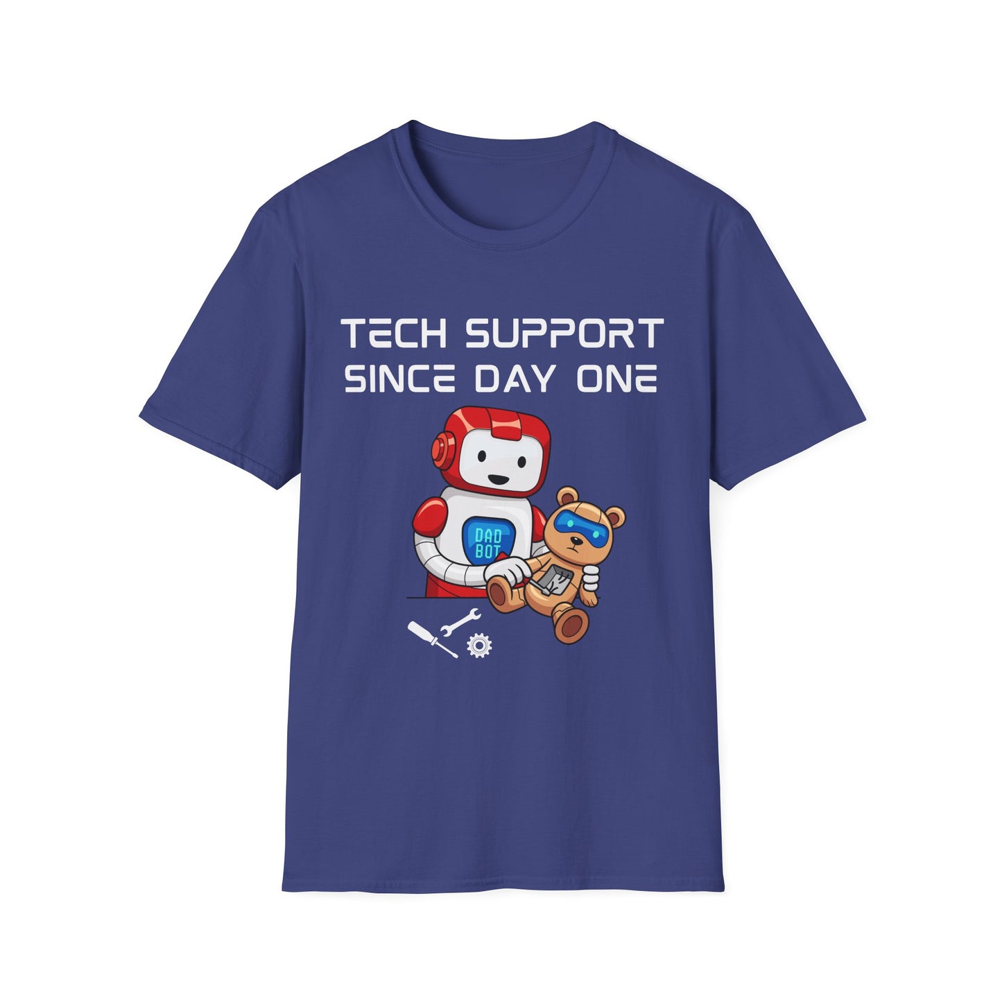 Tech Support DADBot Design - Unisex Softstyle T-Shirt