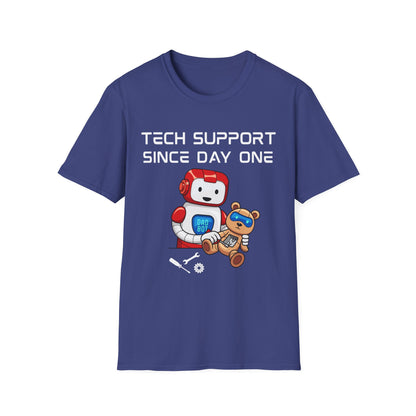 Tech Support DADBot Design - Unisex Softstyle T-Shirt
