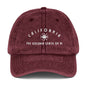 California Golden State of AI Vintage Cap - Embroidered Adjustable Baseball Hat