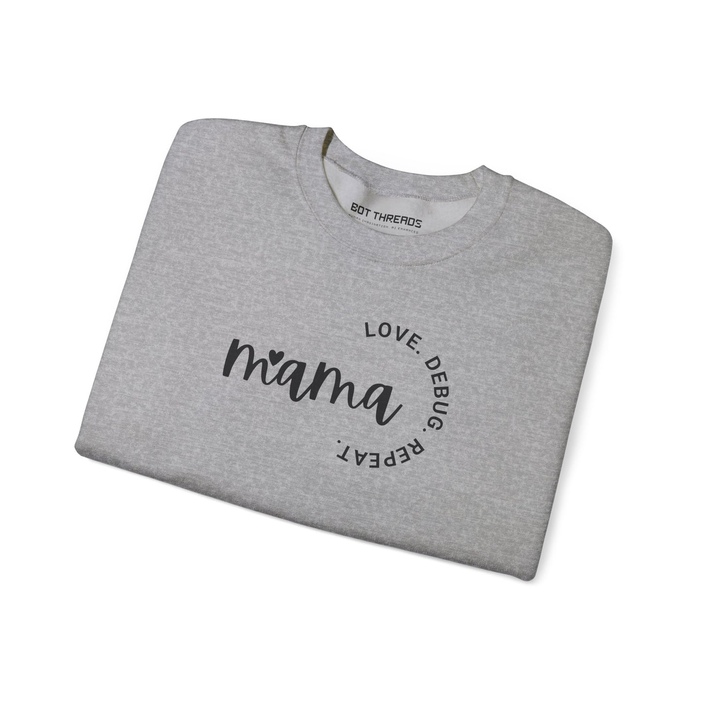 Love. Debug. Repeat. - Cozy Crewneck Sweatshirt