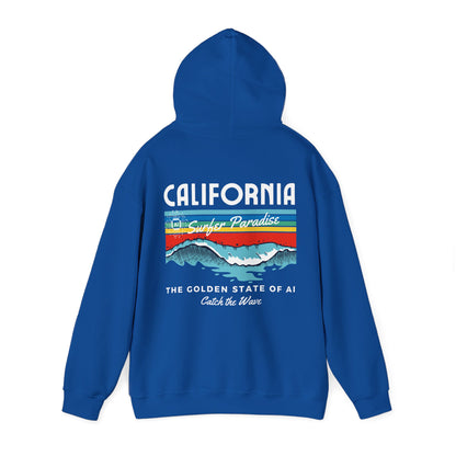 Catch the Wave CA The Golden State of AI - Perfect for AI Tech Beach Lovers & Adventure Seekers