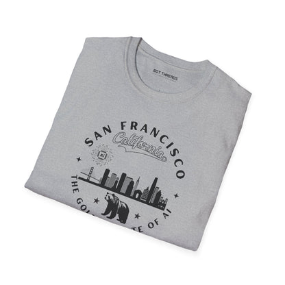 San Francisco CA The Golden State of AI - Unisex Softstyle Tee