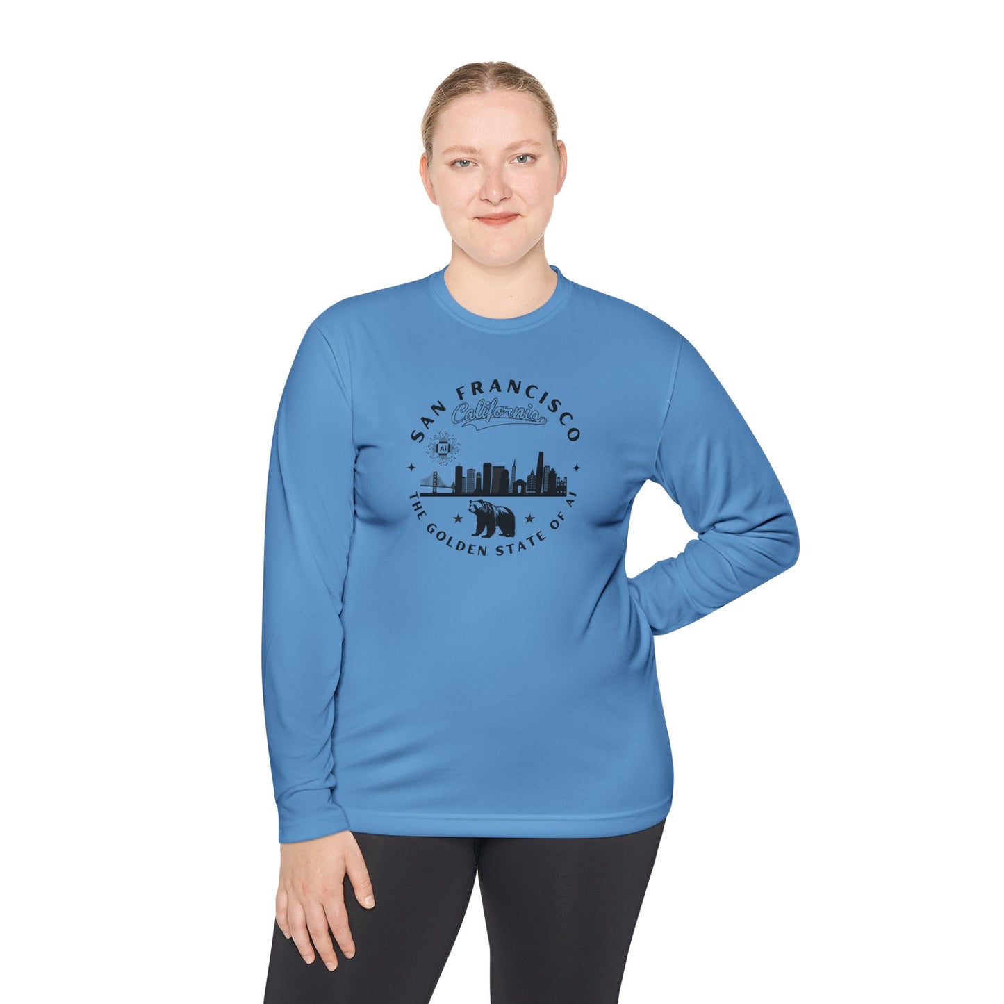 San Francisco CA The Golden State of AI - Unisex Long Sleeve Tee