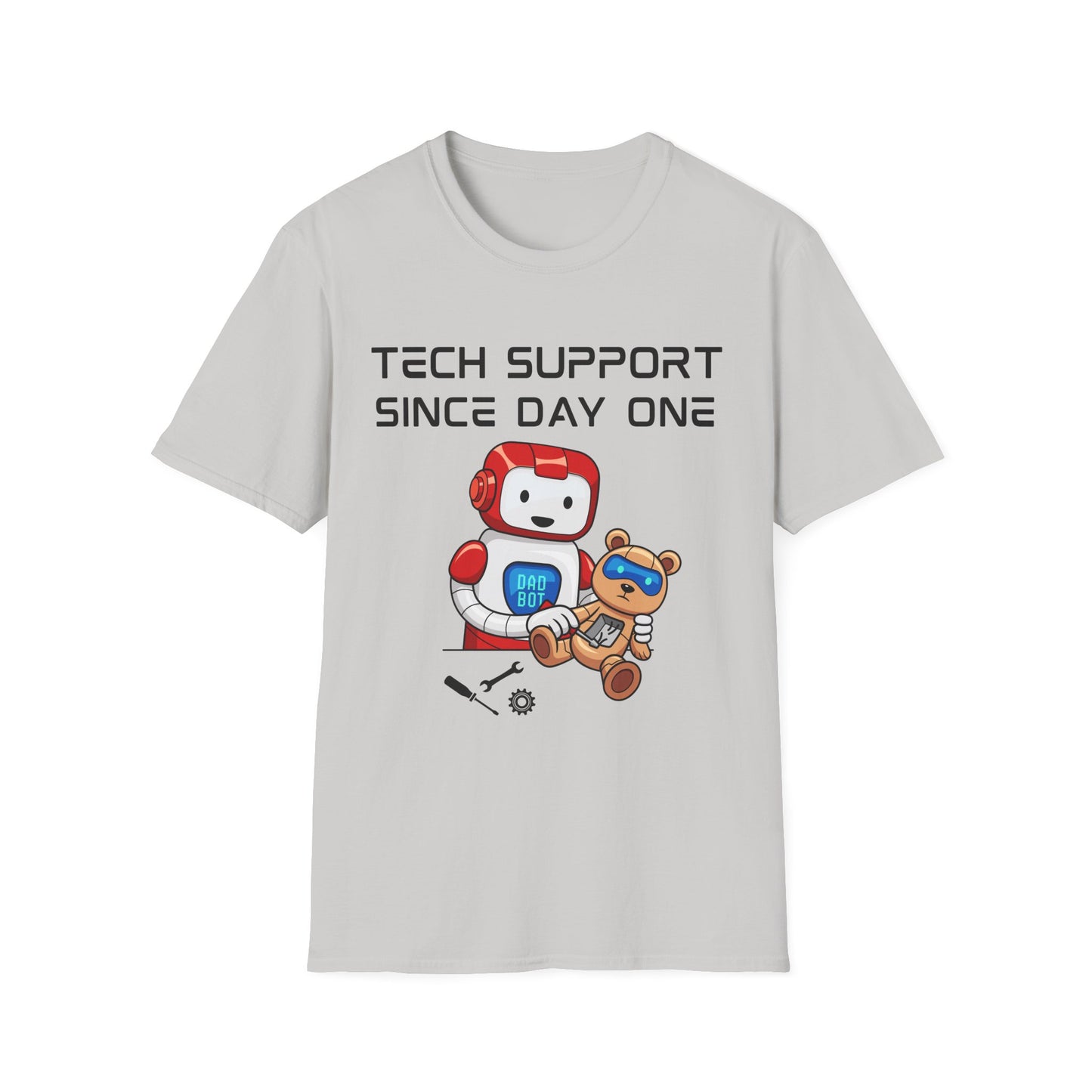 Tech Support DADBot Design - Unisex Softstyle T-Shirt
