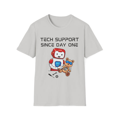 Tech Support DADBot Design - Unisex Softstyle T-Shirt