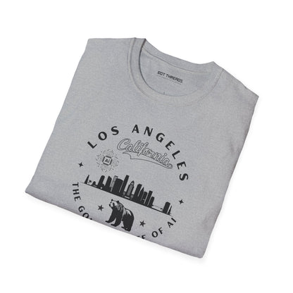 Los Angeles CA The Golden State of AI - Unisex Softstyle Tee