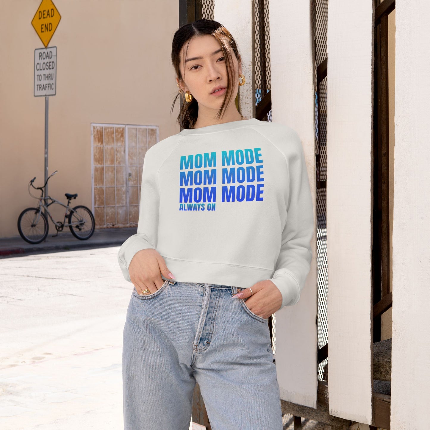 Mom Mode, Always On - Cropped Pullover