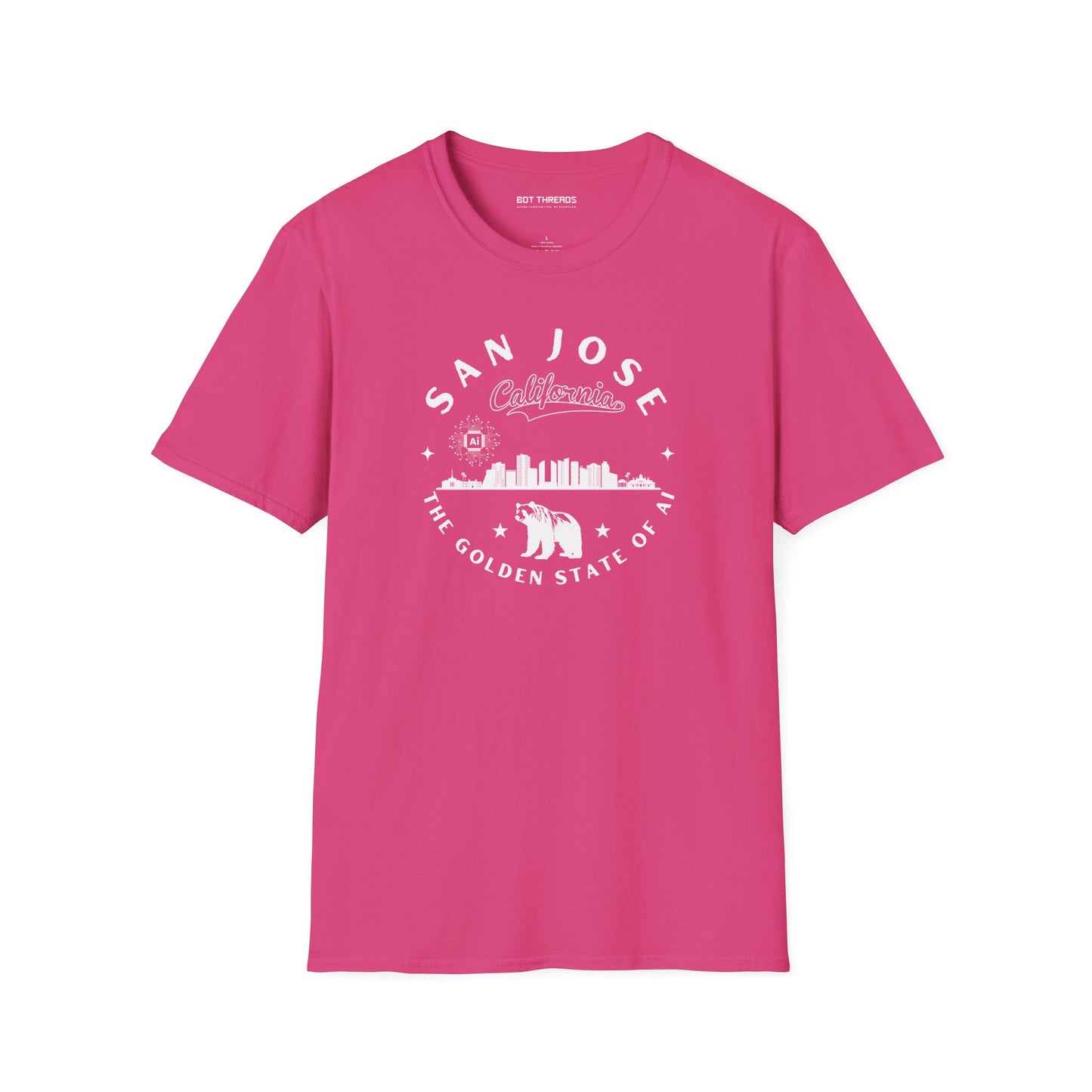 San Jose CA The Golden State of AI - Unisex Softstyle Tee