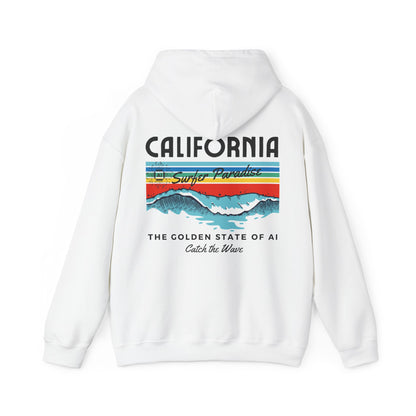 Catch the Wave CA The Golden State of AI - Perfect for AI Tech Beach Lovers & Adventure Seekers
