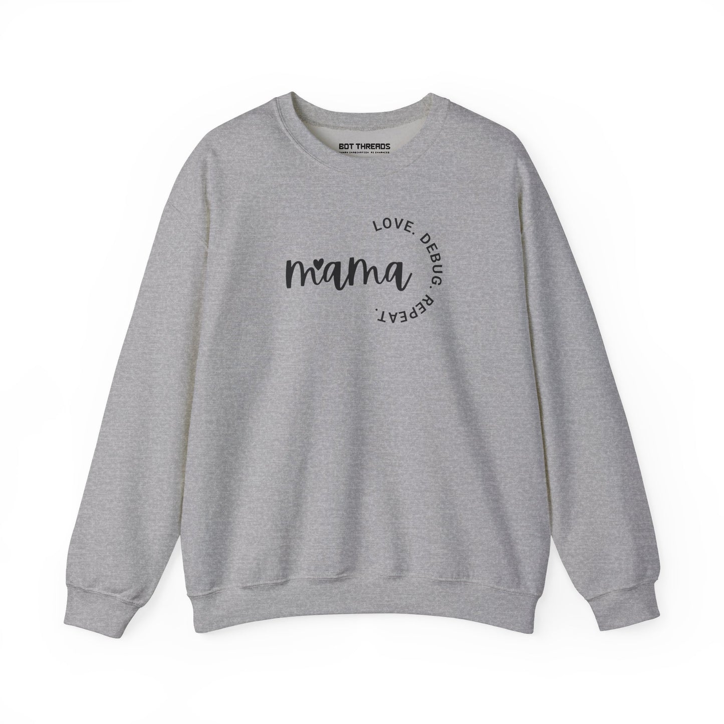 Love. Debug. Repeat. - Cozy Crewneck Sweatshirt