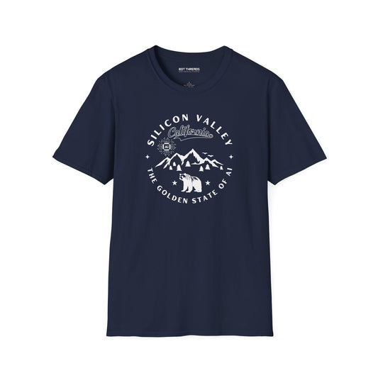 Silicon Valley CA The Golden State of AI - Unisex Softstyle Tee