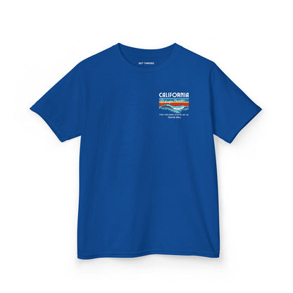 Catch the Wave CA Golden State of AI Themed Kids Heavy Cotton Tee
