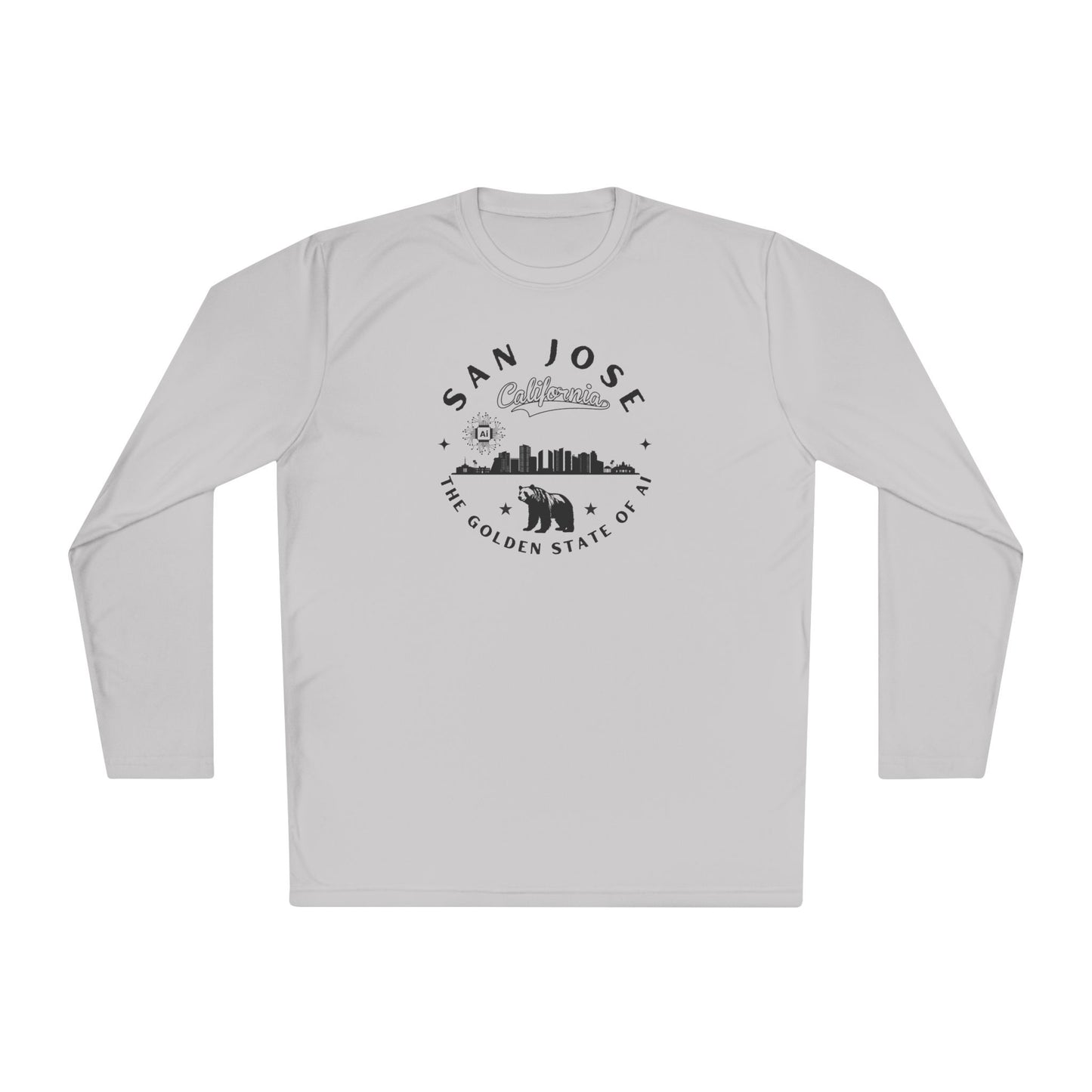 San Jose CA The Golden State of AI - Unisex Long Sleeve Tee