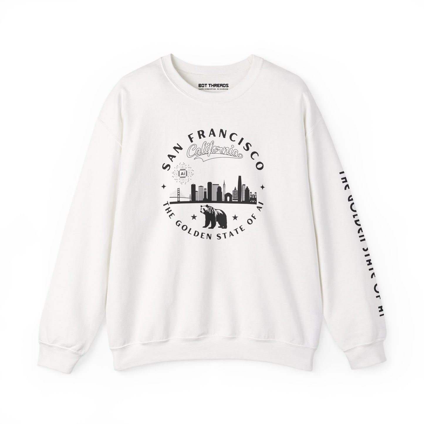 San Francisco CA The Golden State of AI - Crewneck Unisex Sweatshirt