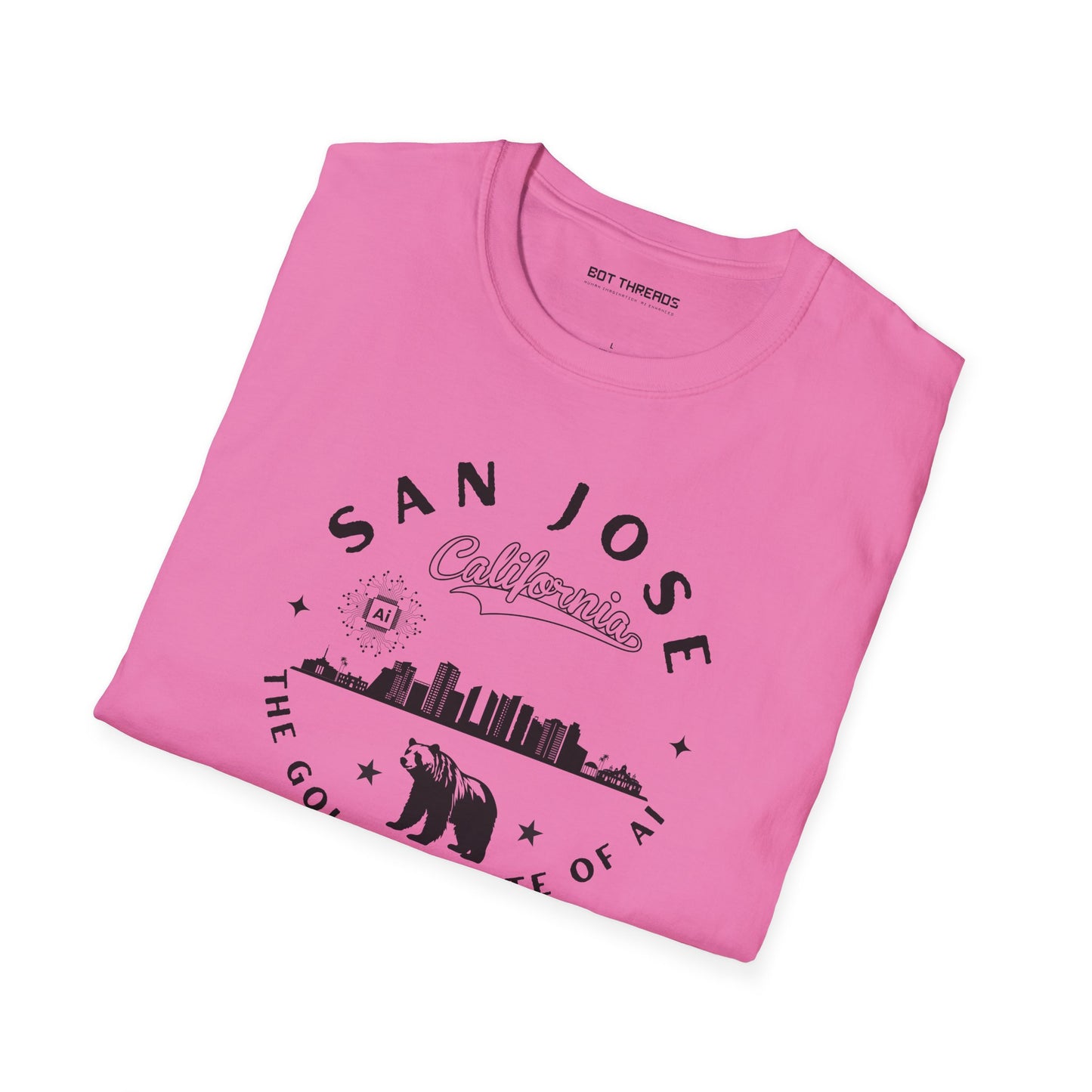 San Jose CA The Golden State of AI - Unisex Softstyle Tee