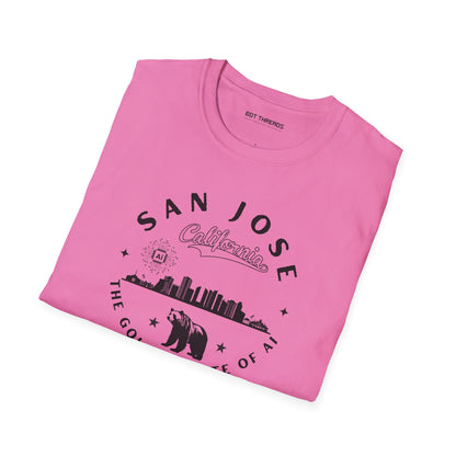 San Jose CA The Golden State of AI - Unisex Softstyle Tee