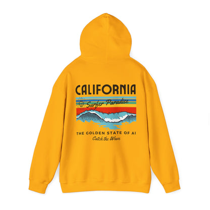 Catch the Wave CA The Golden State of AI - Perfect for AI Tech Beach Lovers & Adventure Seekers
