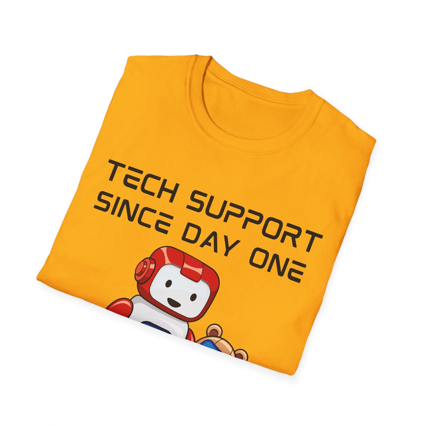 Tech Support DADBot Design - Unisex Softstyle T-Shirt