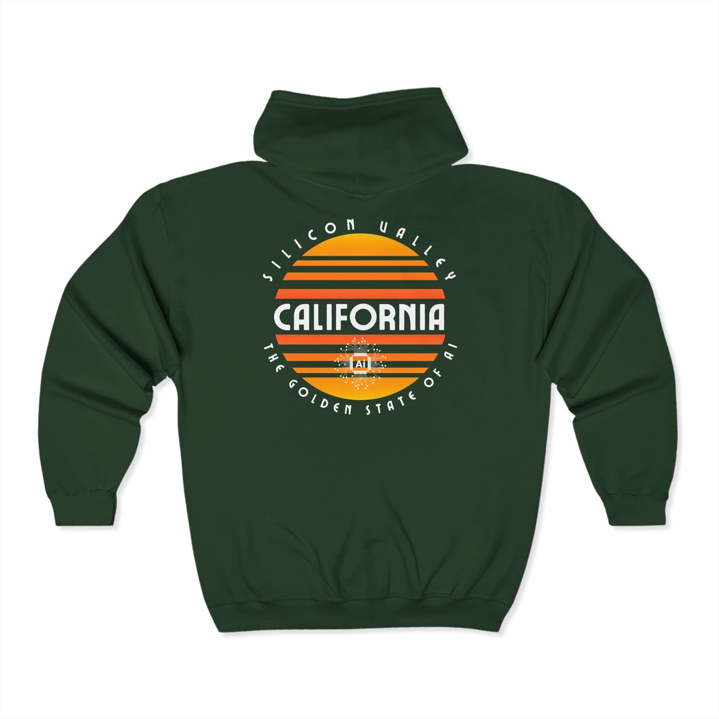 Silicon Valley CA The Golden State of AI Hoodie Sweatshirt