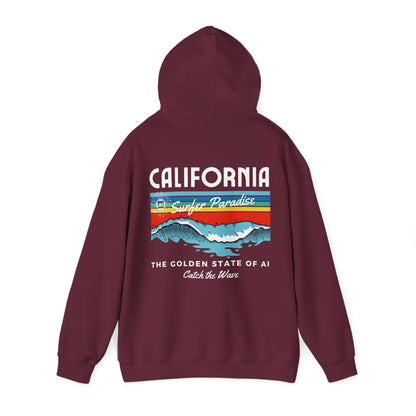 Catch the Wave CA The Golden State of AI - Perfect for AI Tech Beach Lovers & Adventure Seekers