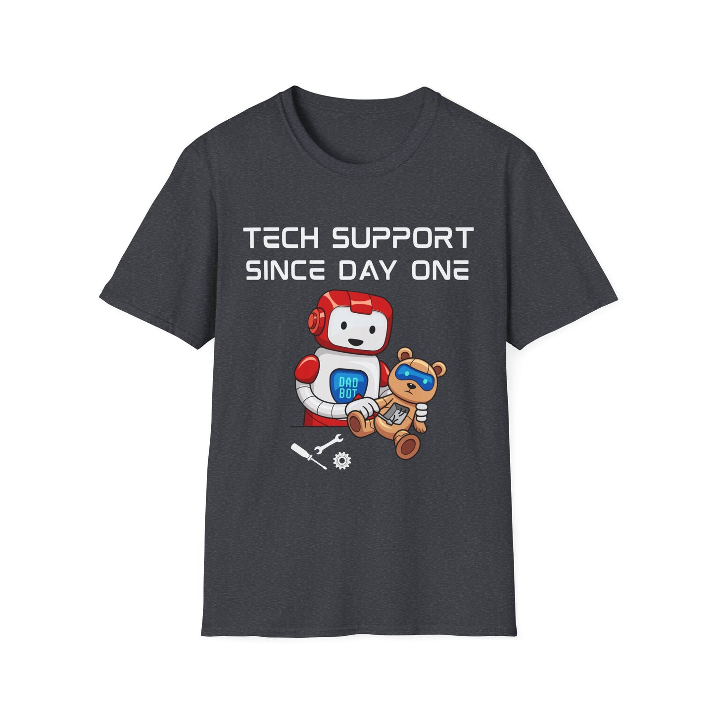 Tech Support DADBot Design - Unisex Softstyle T-Shirt