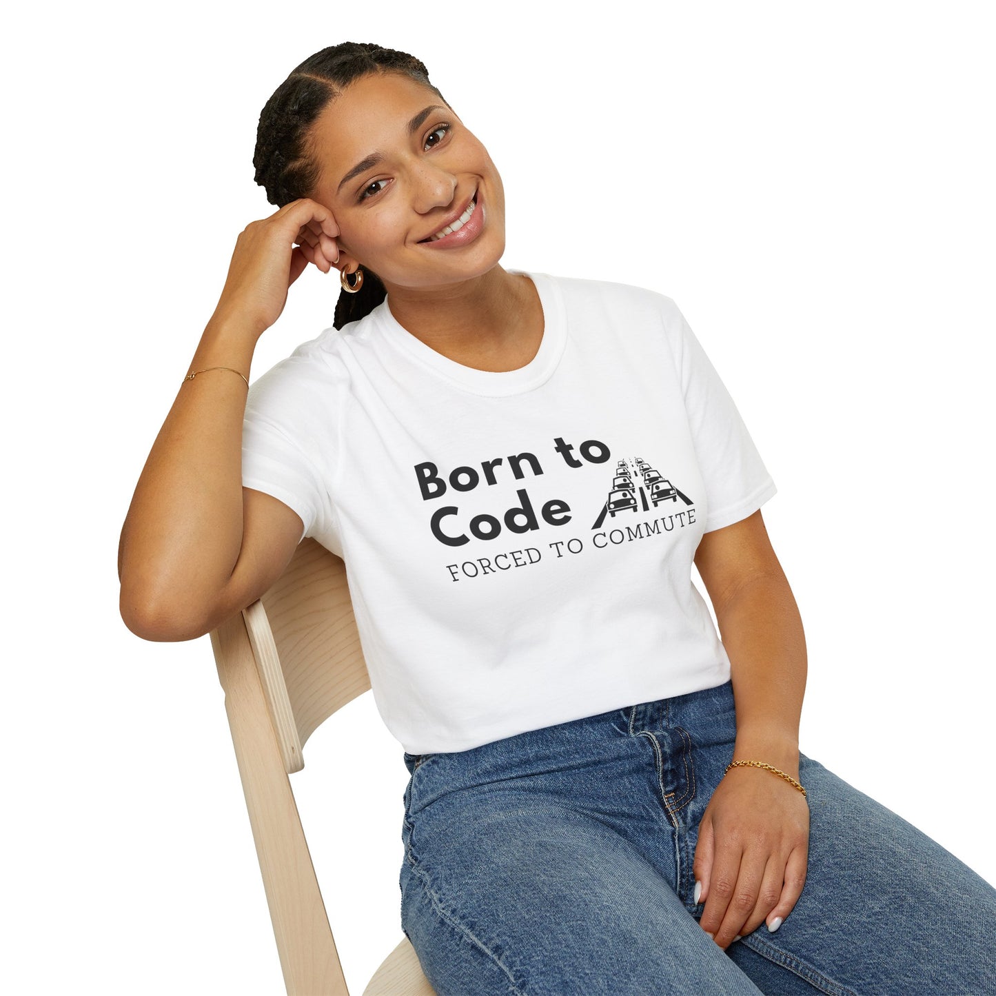 Born to Code, Forced to Commute - Unisex Tee
