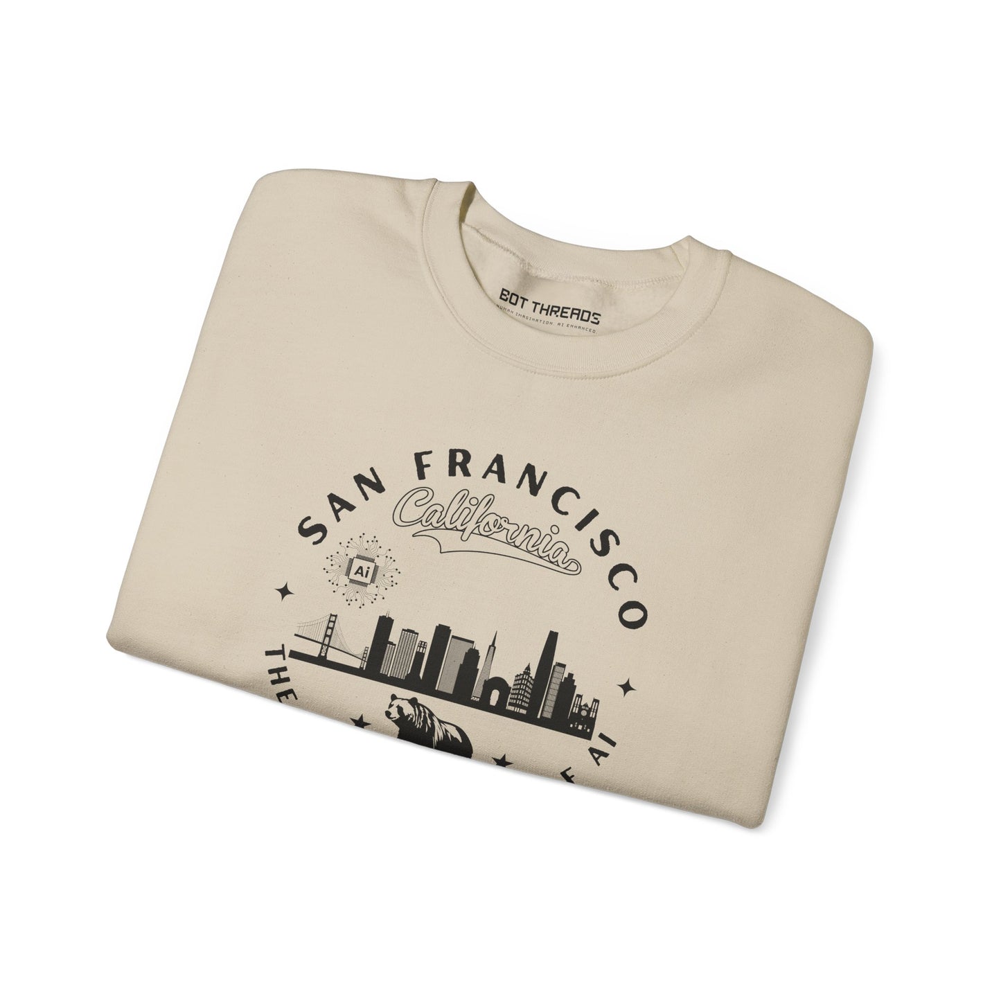 San Francisco CA The Golden State of AI - Crewneck Unisex Sweatshirt