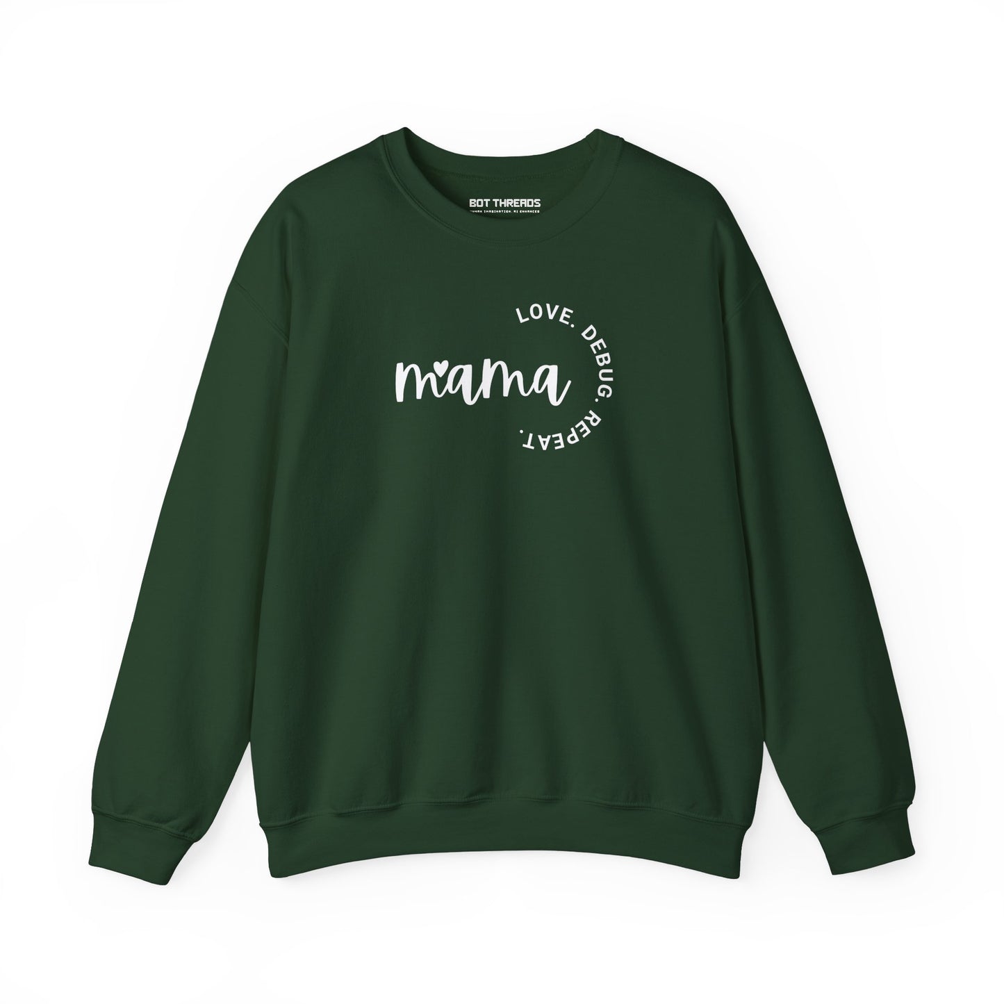Love. Debug. Repeat. - Cozy Crewneck Sweatshirt