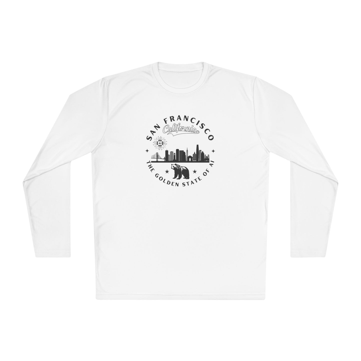 San Francisco CA The Golden State of AI - Unisex Long Sleeve Tee