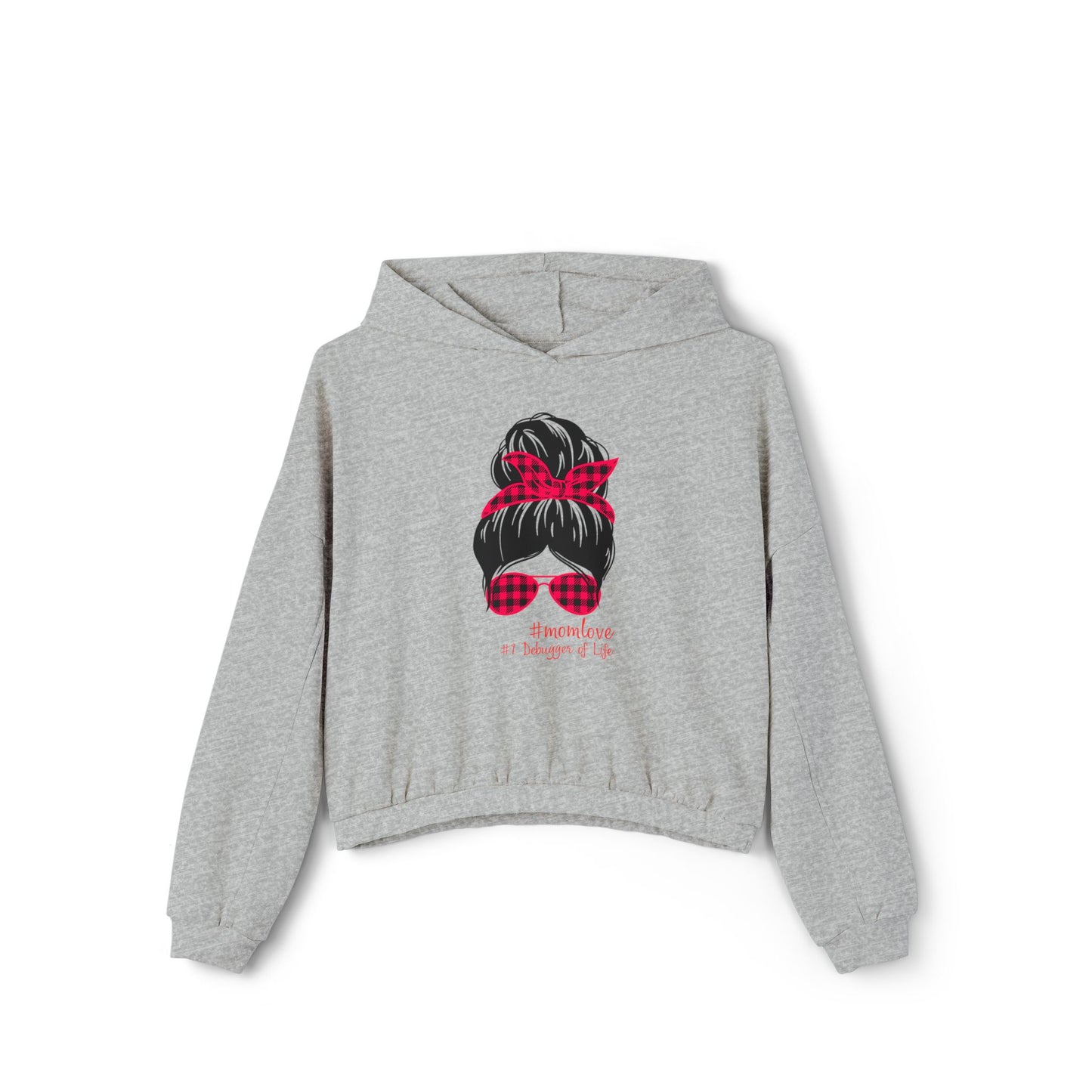 #MomLove #1 Debugger of Life - Women's Cinched Bottom Hoodie