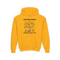 Camping Robot Youth Hooded Sweatshirt