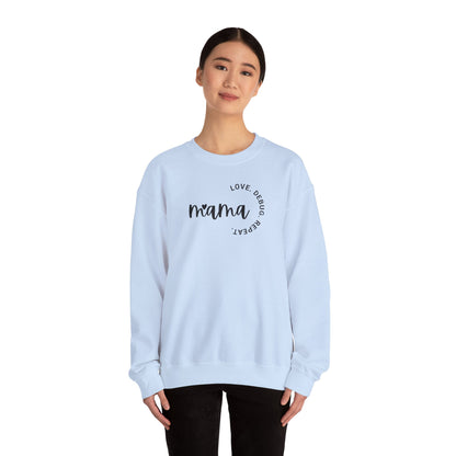 Love. Debug. Repeat. - Cozy Crewneck Sweatshirt
