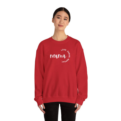 Love. Debug. Repeat. - Cozy Crewneck Sweatshirt