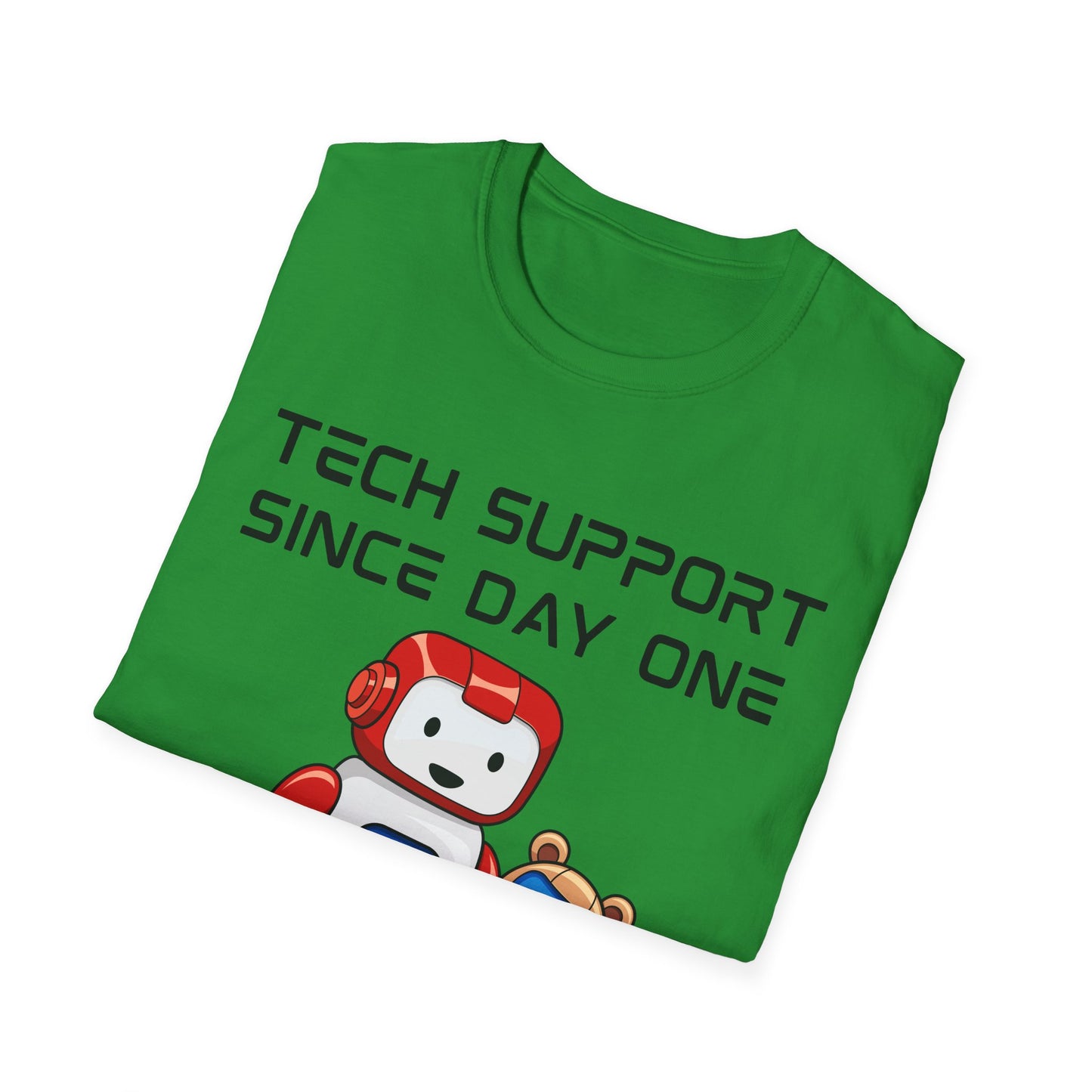 Tech Support DADBot Design - Unisex Softstyle T-Shirt