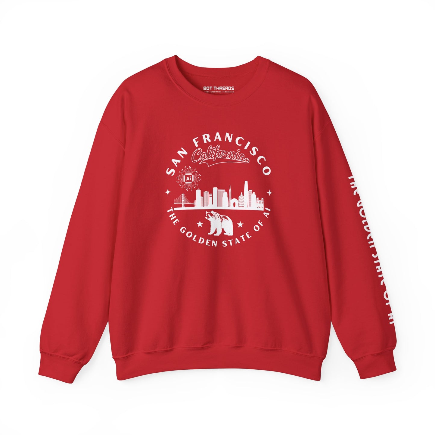 San Francisco CA The Golden State of AI - Crewneck Unisex Sweatshirt