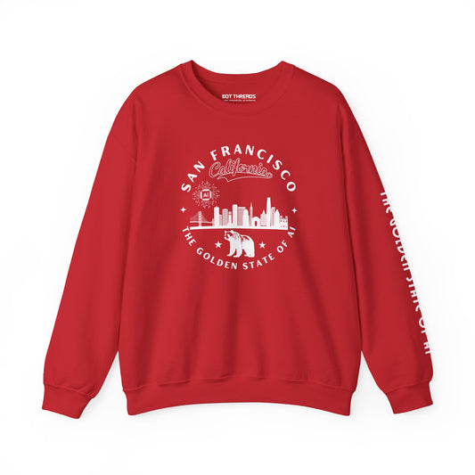 San Francisco CA The Golden State of AI - Crewneck Unisex Sweatshirt