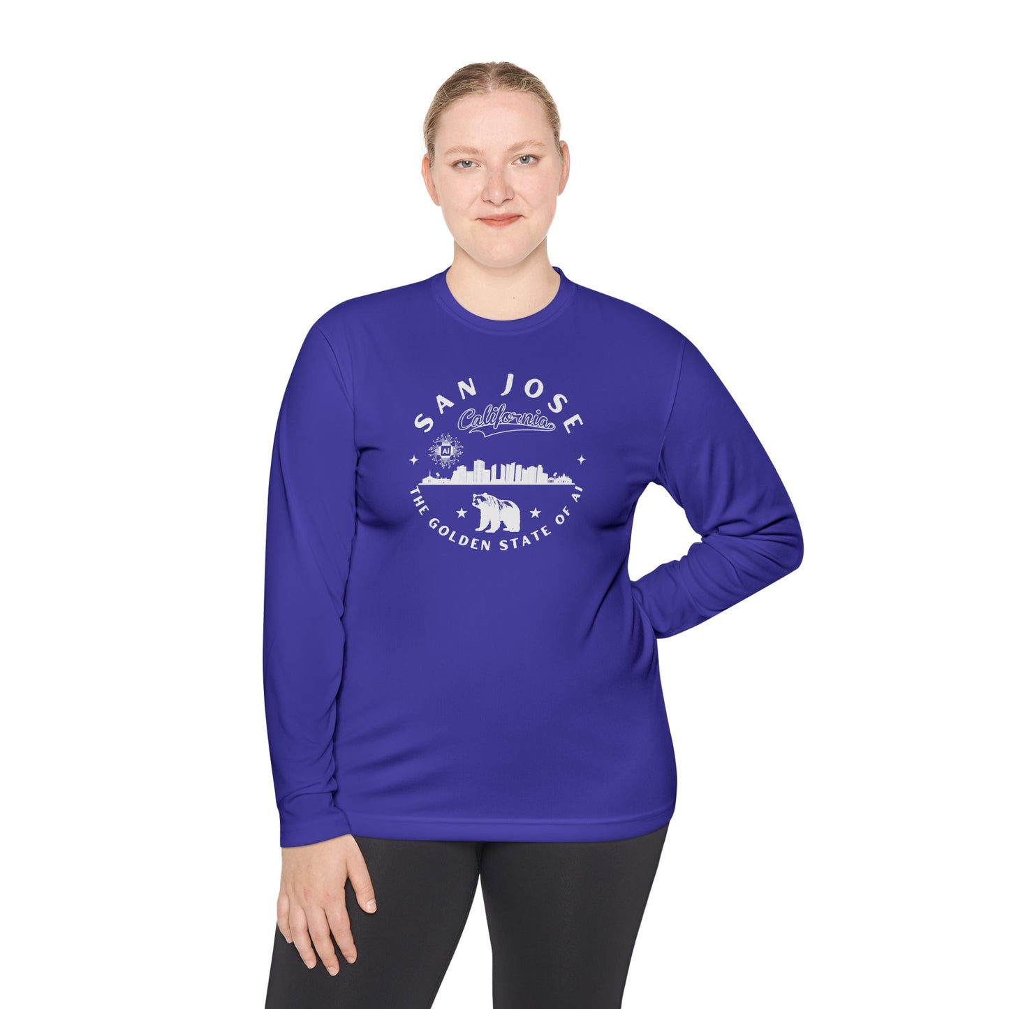 San Jose CA The Golden State of AI - Unisex Long Sleeve Tee