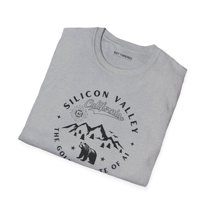 Silicon Valley CA The Golden State of AI - Unisex Softstyle Tee
