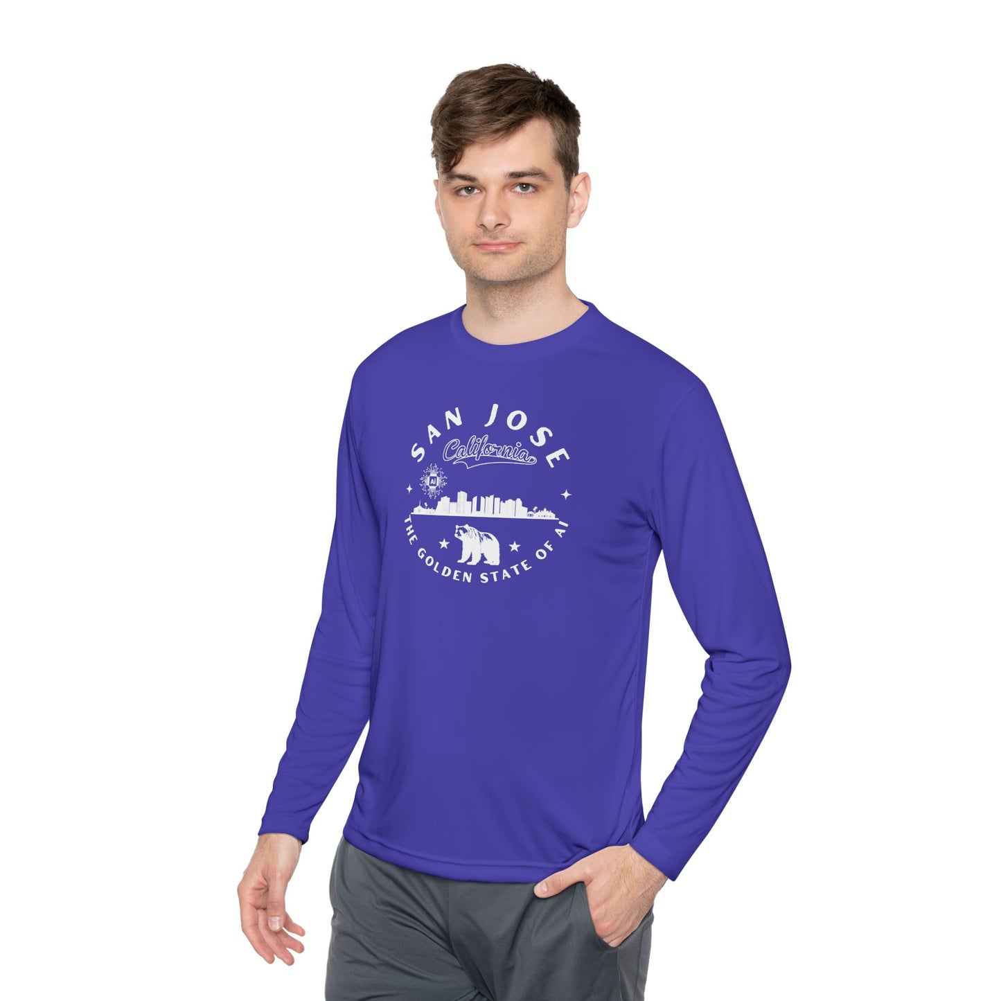 San Jose CA The Golden State of AI - Unisex Long Sleeve Tee