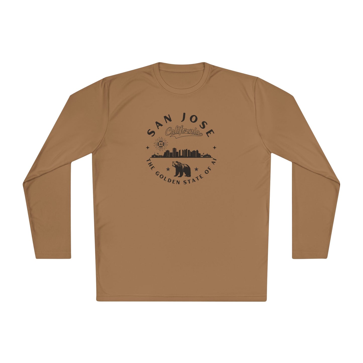 San Jose CA The Golden State of AI - Unisex Long Sleeve Tee