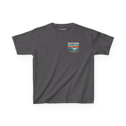 Catch the Wave CA Golden State of AI Themed Kids Heavy Cotton Tee